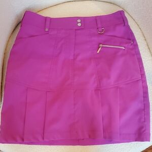 Women’s Magenta GGblue Pleated Skort Skirt Size O Pickle Ball/Tennis/Workout